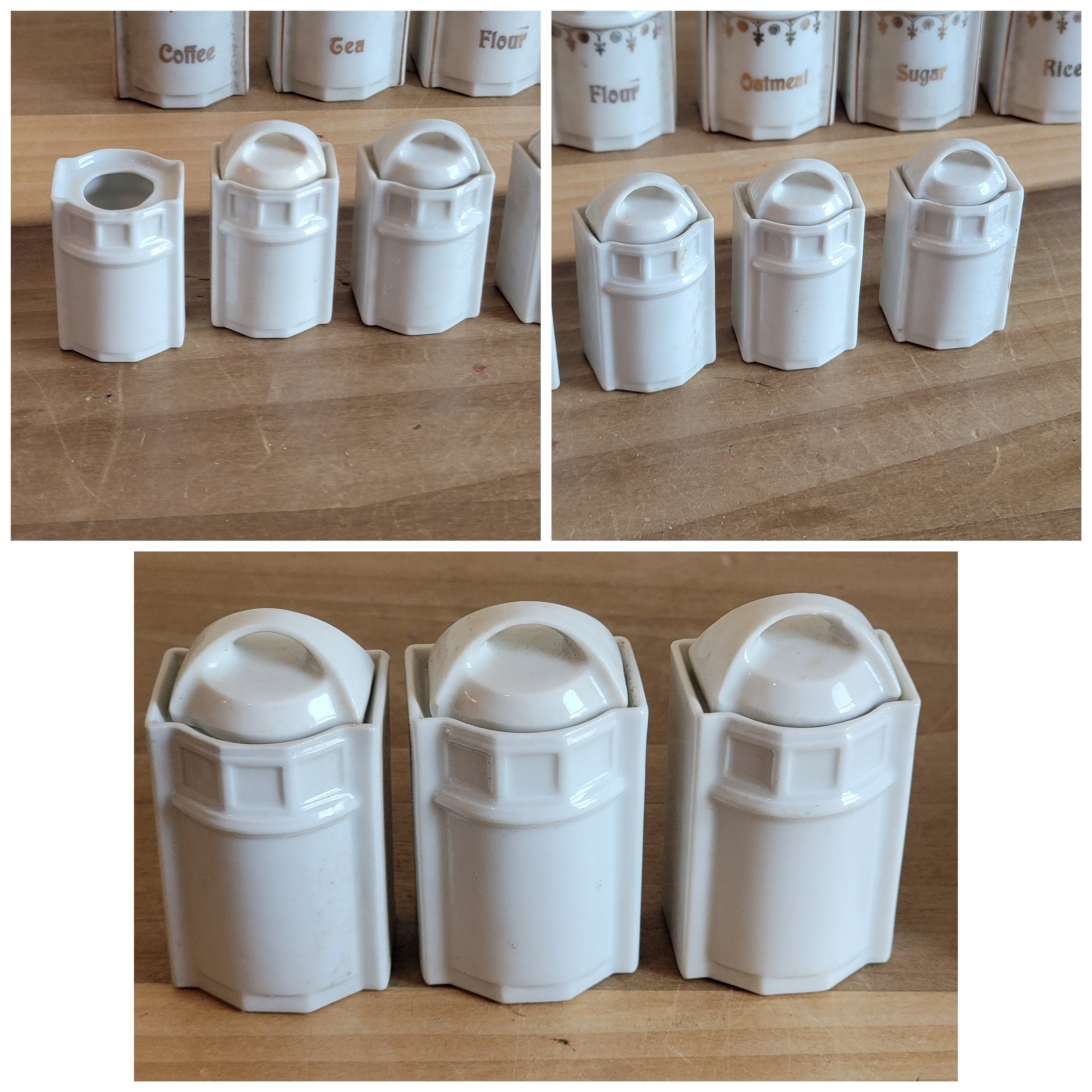 Vintage 12 Piece Canister Set Made in Germany as is Display - Etsy