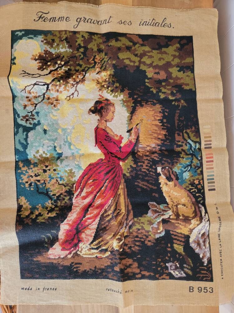 Antique needlepoint tapestry new arrivals