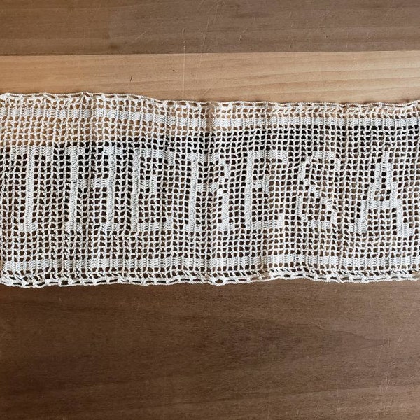 Vintage Crocheted Theresa Name Hand Made