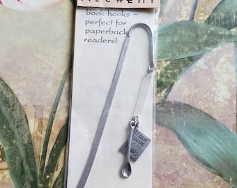 Vintage Dead Stock Alchemy Bookmark Book Mark Book Hook 1990s Cookbook and Spoon Charms
