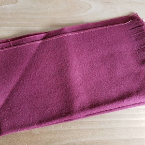Vintage Australian and Domestic All Zephyr Burgundy Wool Scarf Fringe