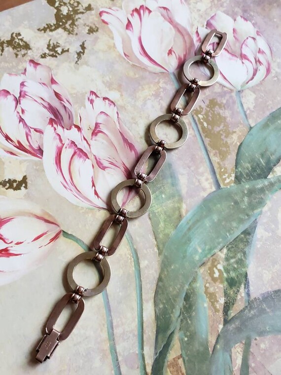 Vintage Krementz Diana Bracelet Gold Filled Rose … - image 5