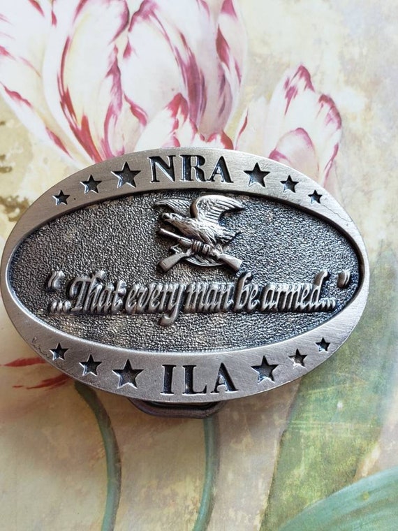 Vintage NRA Belt Buckle National Rifle Association