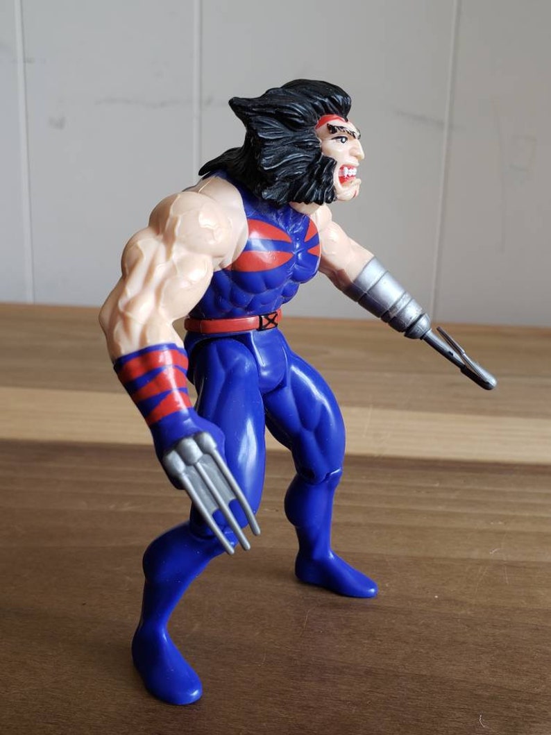 Vintage Toy Biz Weapon X Wolverine X Men Marvel Comics Toy Action Figure 1995 Accessories image 3