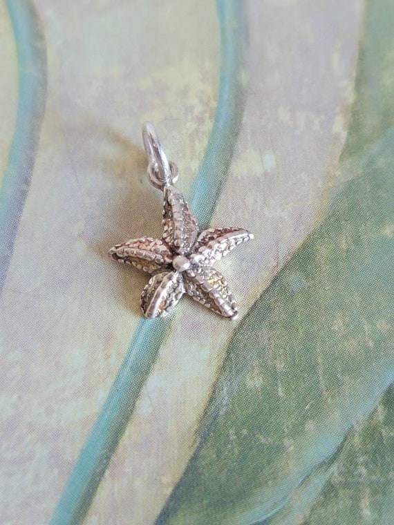 Vintage Sterling Silver Tiny Starfish Charm or Pen