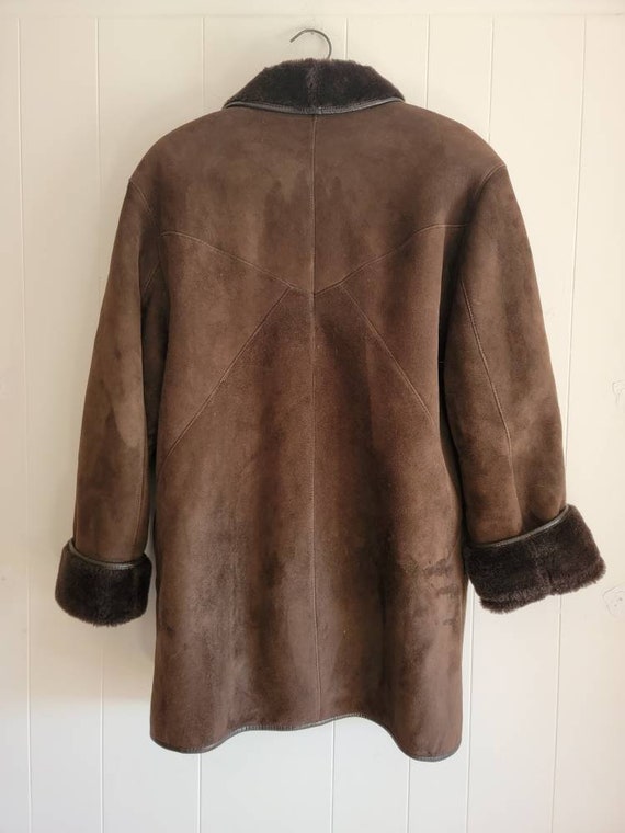 Vintage Sprung Freres Women's Chocolate Brown She… - image 2