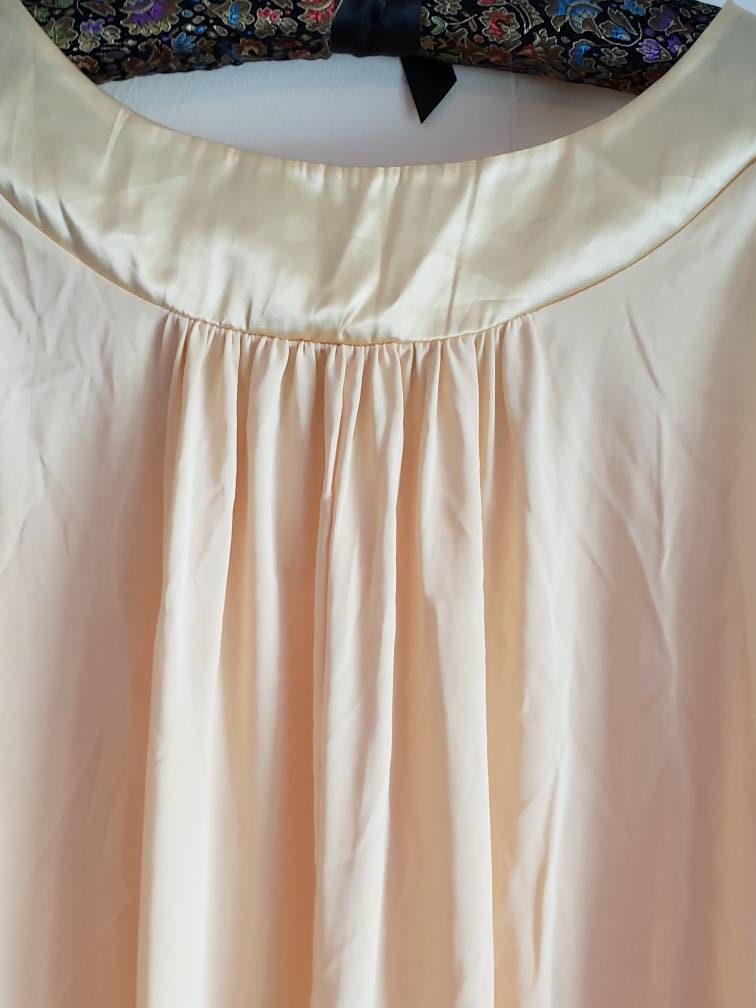 Vintage Gossard Artemis Pale Yellow Sleeveless Nightgown With | Etsy