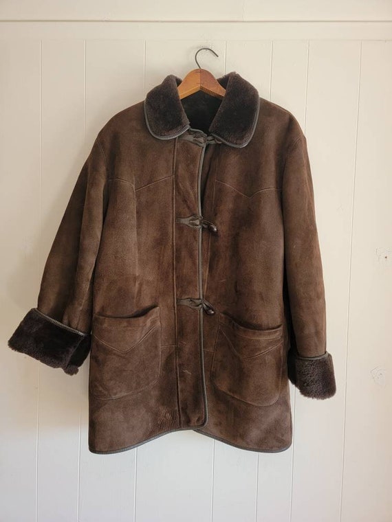 Vintage Sprung Freres Women's Chocolate Brown She… - image 1