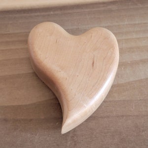Vintage Wooden Heart Shaped Trinket Jewelry Box Valentine's Day