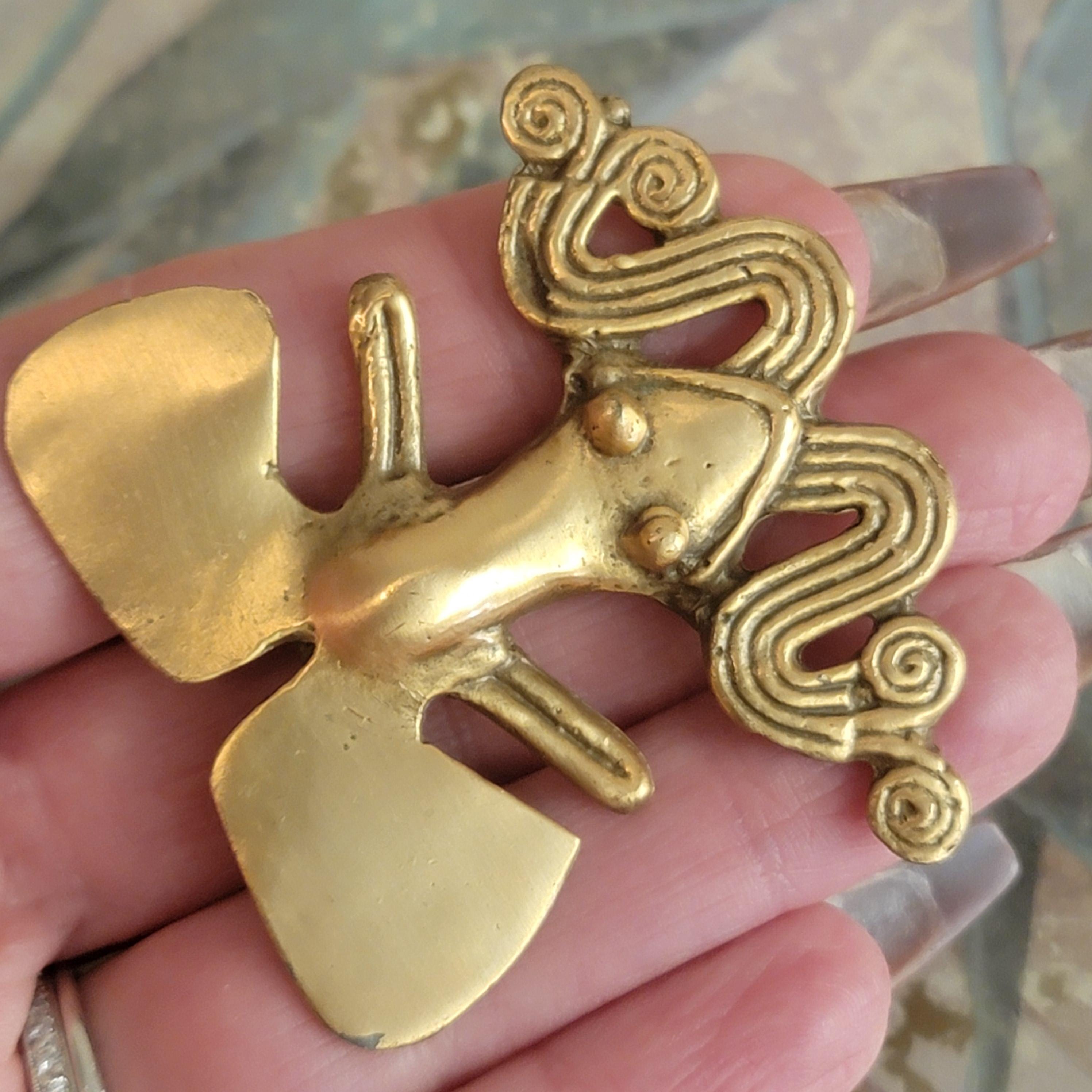 【極希少】ALVA MUSEUM REPLICAS ブローチ 龍 ゴールドカラー ALVA MUSEUM Signed Gold Plated Figural Fighting DRAGON Pin