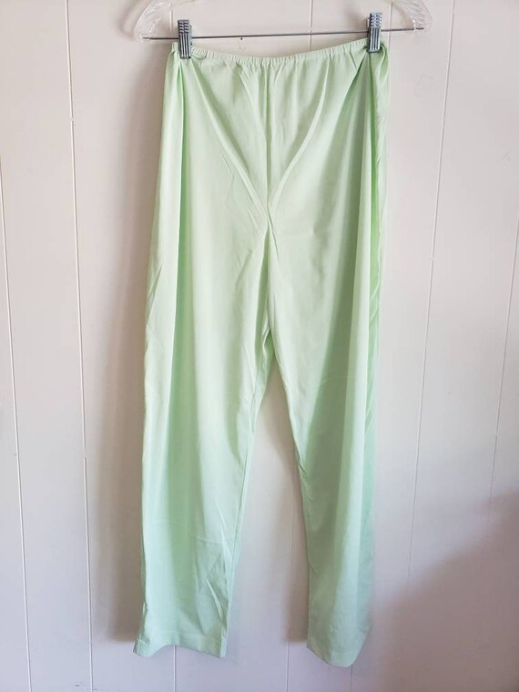 Vintage Hollywood Vassarette Pale Green Pajama Se… - image 7