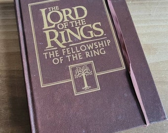 Vintage The Lord of the Rings The Fellowship of the Ring Blank Journal Journaling Writing 2001