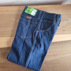 Vintage Dead Stock Wrangler Girls Jeans Size 12 Slim 100% Cotton Made in the USA