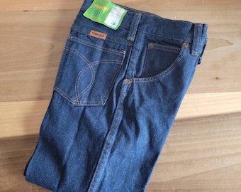 Vintage Dead Stock Wrangler Girls Jeans Size 12 Slim 100% Cotton Made in the USA