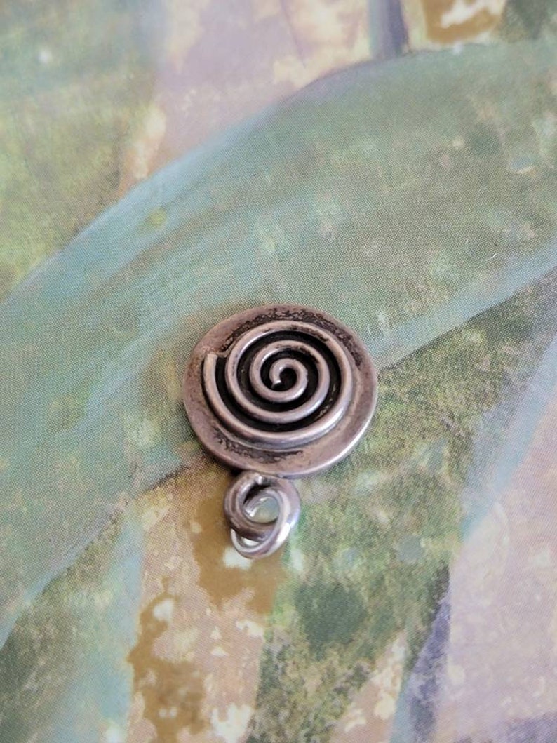 Sterling Silver Spiral Pendant 925 Vintage R.N