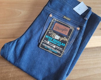 Vintage Wrangler Boys Straight Leg Jeans - Size 16 - Made in USA
