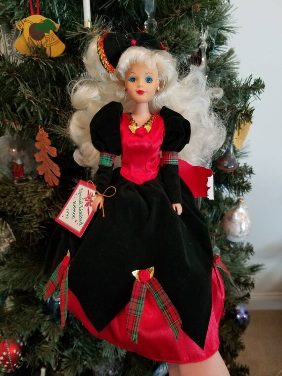 vintage christmas barbie