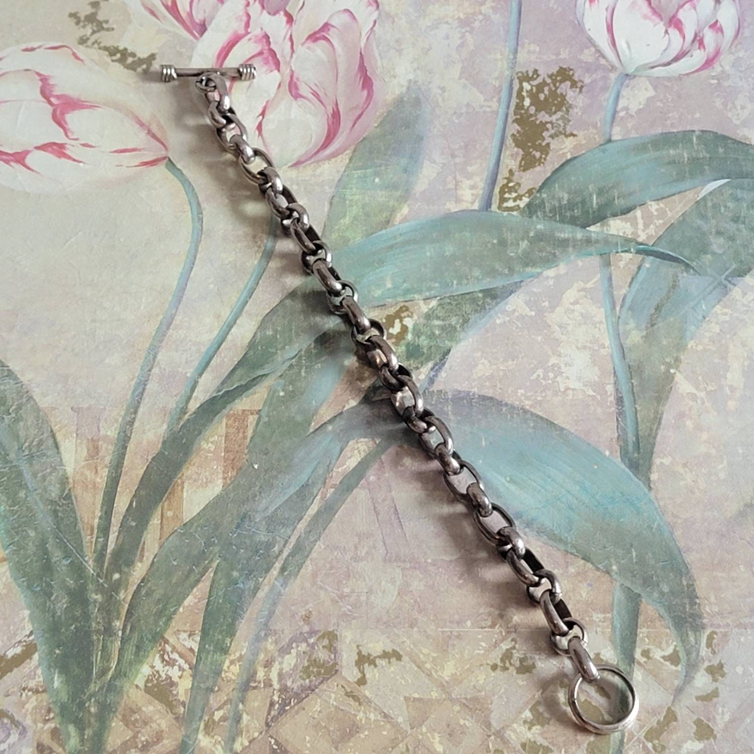 Vintage Sterling Silver 925 Toggle Clasp Bracelet - Etsy Vintage Sterling Silver 925 Toggle Clasp Bracelet - Etsy