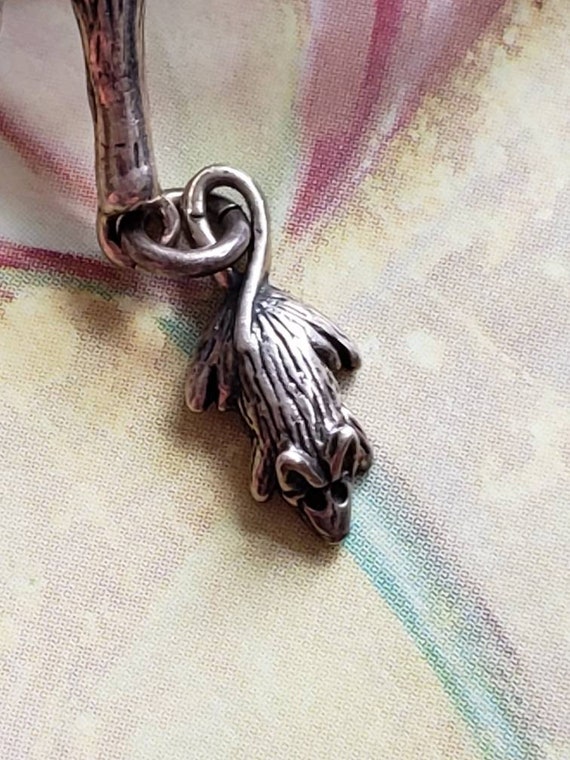 Vintage Jezlaine Sterling Silver Cat and Mouse Br… - image 3