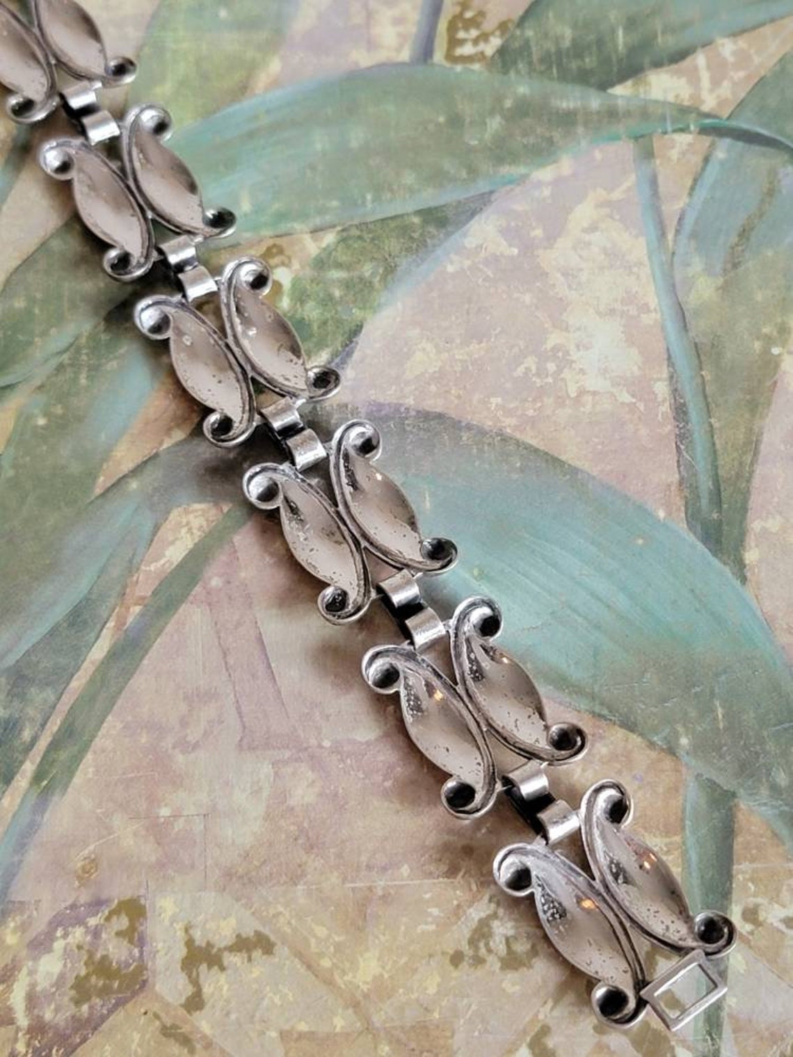 Vintage Danecraft Sterling Silver Bracelet Flexible 925 Etsy