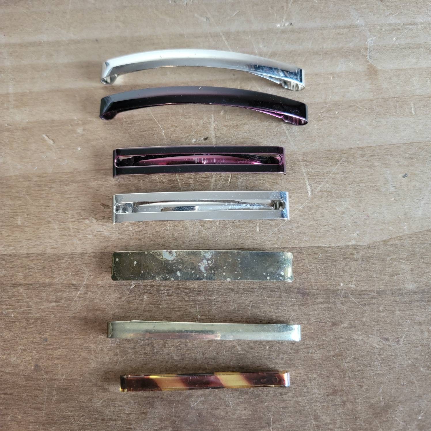 Vintage 70-80s Gold Silver Hair Barrettes Metal Spring Clip Retro Lot of 8‎ Amazon.com : 4 Packs Vintage Gem Decorative Hair Barrettes  main image 3