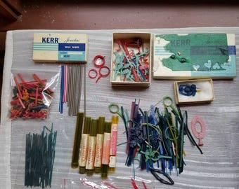 Vintage Large Lot of Wax Wire Wax Sheets Jewelry Wax Jeweler Supplies Kerr