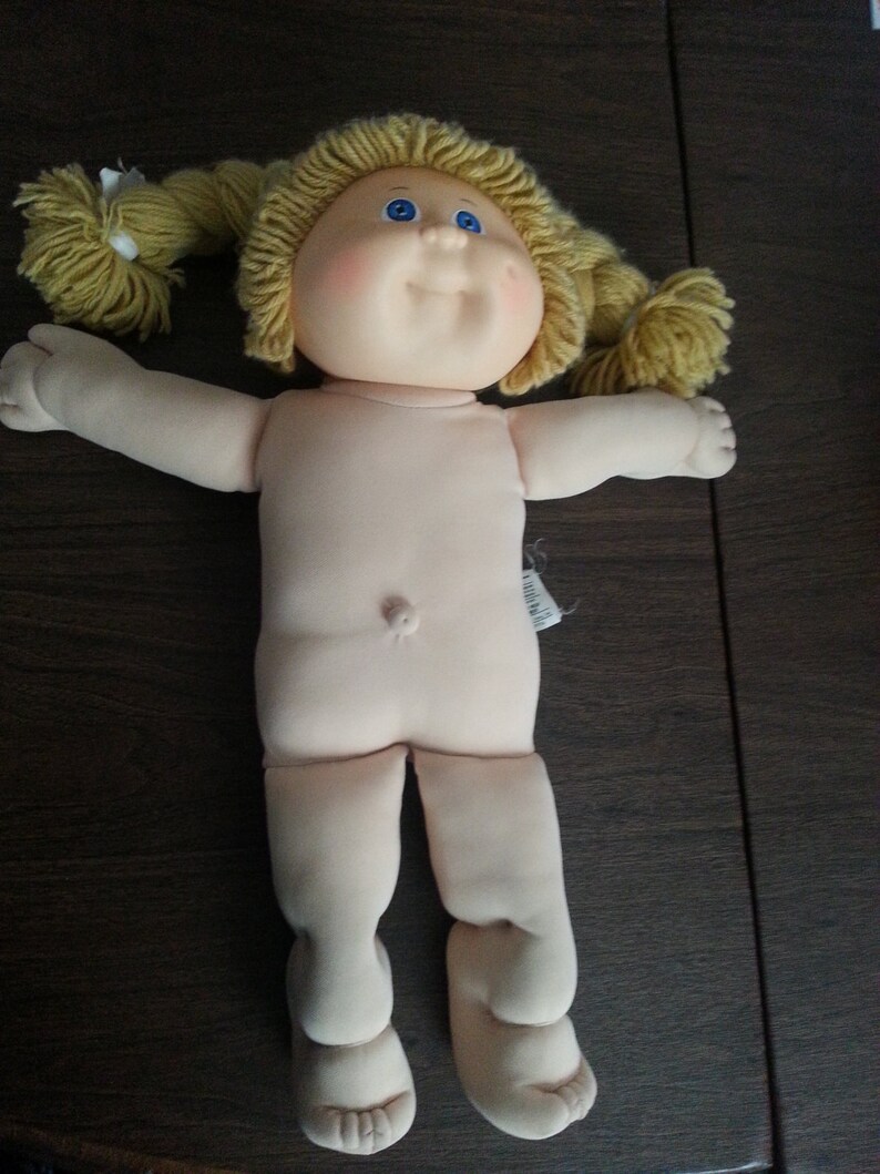 SALE Vintage Cabbage Patch Kid Doll Blonde Braids Pigtails Etsy