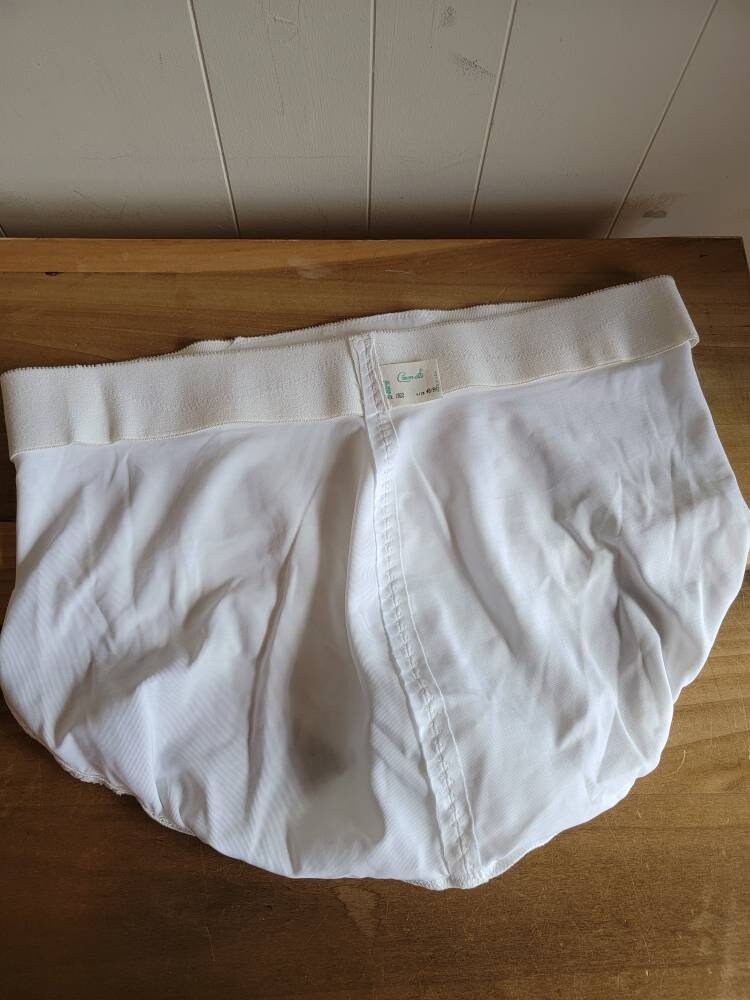 Vintage Crownette White Panty Girdle Size 48 or 9X Control Panel Plus Size  BBW Queen Size Made in the USA -  Finland