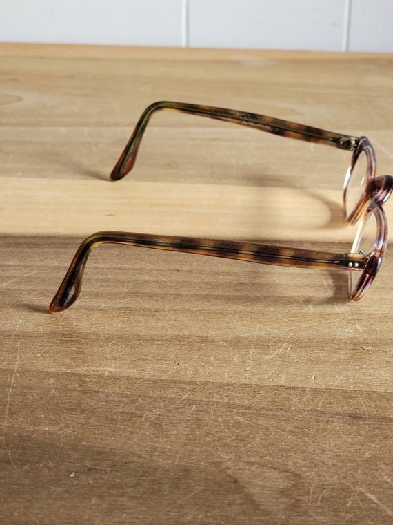 Vintage Prescription Tortoise Shell Eyeglasses Ey… - image 5