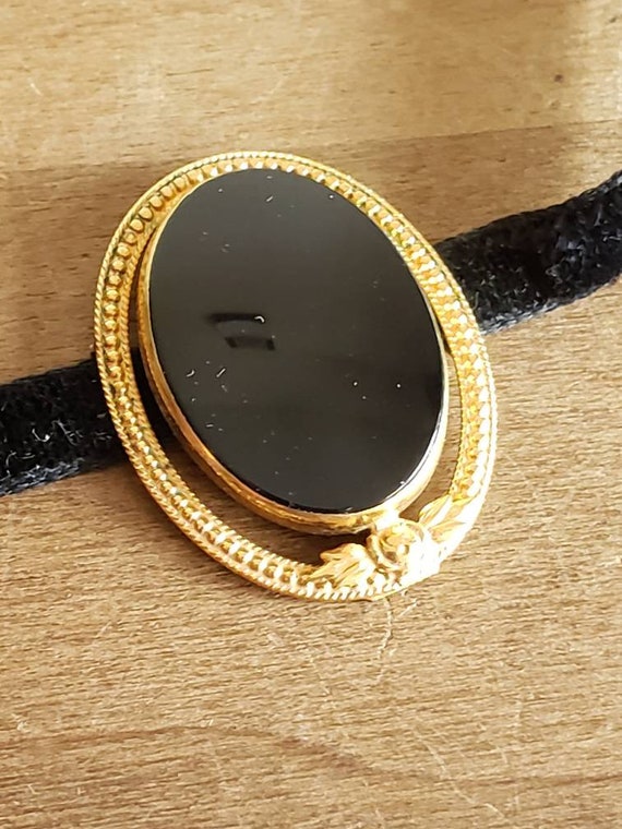 Vintage Winard 1/20 12 Karat Gold Filled Black On… - image 1