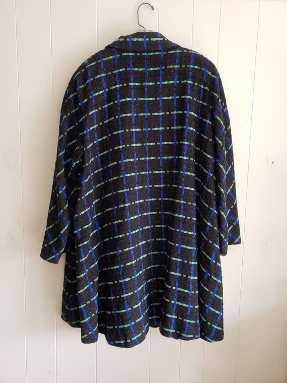 Vintage Adam Douglass Adrianna Papell Black Blue … - image 2