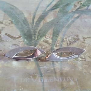 Vintage Sterling Silver Drop Post Earrings Pierced Ears 925 Made in Mexico