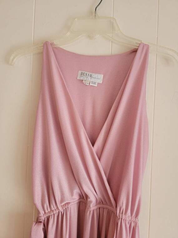 Vintage Dressy Creations New York Pink Mauve Dres… - image 5