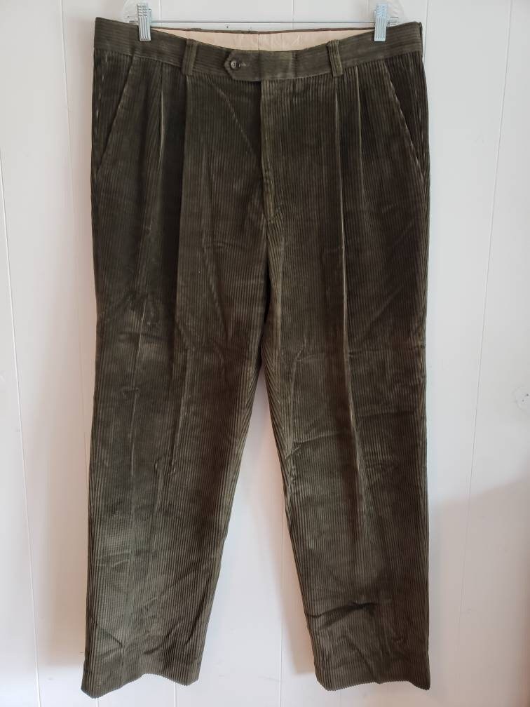 Pleated Corduroy Pants 