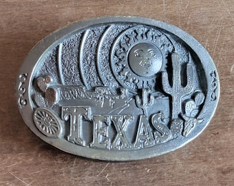 Vintage 1980 Texas Belt Buckle: American Buckle Co.