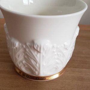 Vintage Noritake Bone China with Gold Leaf Trim Father&#39;s Day 1973 Commemorative Cup Shaving Cup Japan
