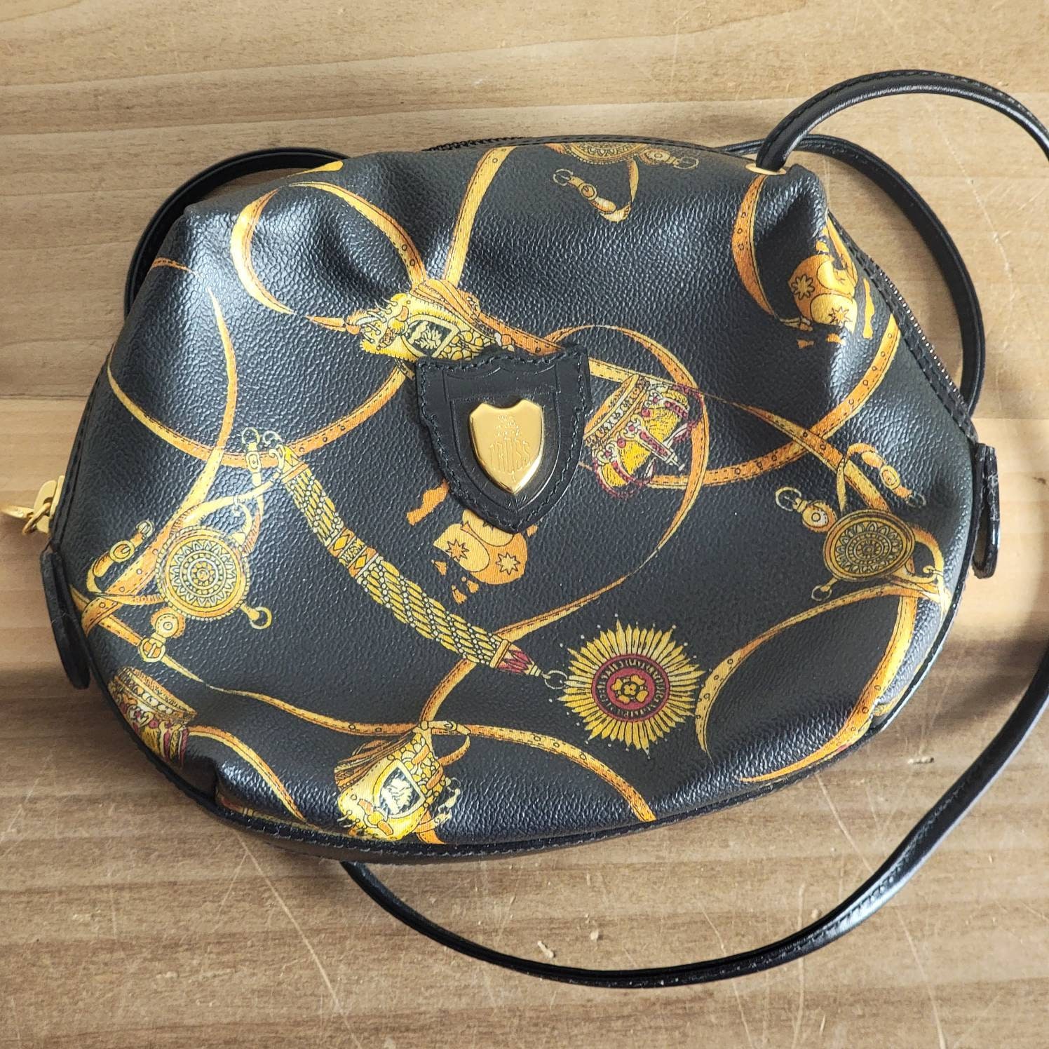 Vintage Mark Cross Crossbody Purse Pocketbook Made in Italy Etsy