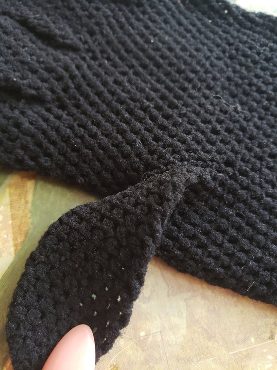 Vintage by Elayne Black Gloves Ladies Retro Croch… - image 8