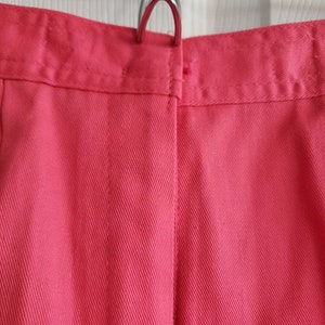 Vintage Never Worn Izod For Girls Lacoste Girls Hot Pink Pants Hidden Button Size 12 Made in the USA Creased Darts 1980s image 8
