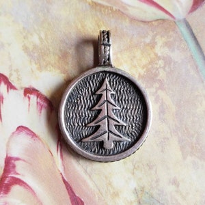 Vintage Sterling Silver 925 Evergreen Tree 1997 Pendant