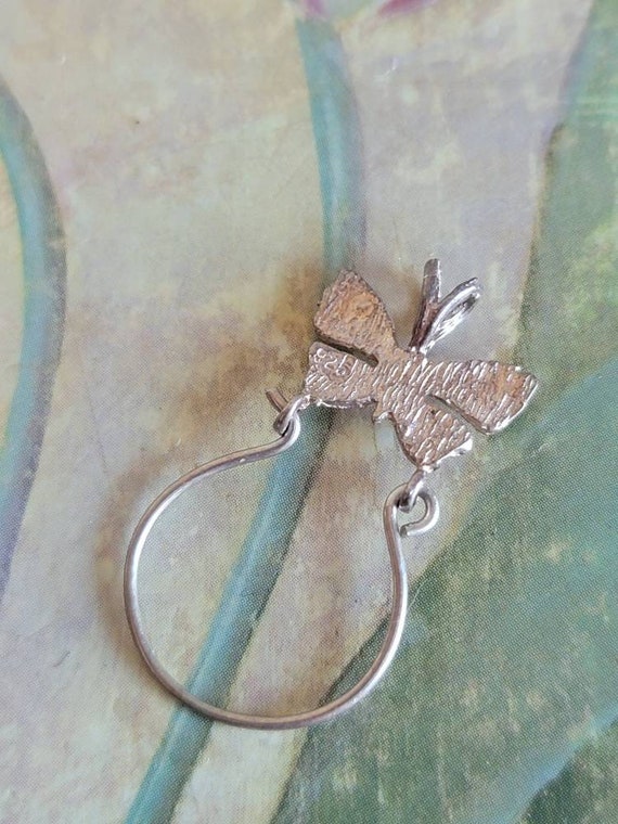 Vintage Sterling Silver Butterfly Pendant With Ch… - image 7