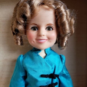 Vintage Ideal Dead Stock In Original Box Shirley Temple Doll 1980s Asian Outfit Bobbie Pins