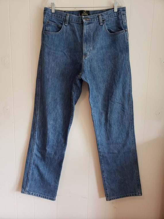 Vintage Red Head Size 36 x 32 Mens Blue Jeans 199… - image 1