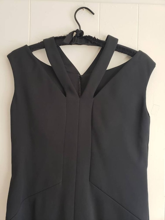 little black dress saks 1980s Saks Fifth Avenue Deco Revival Little Black Dress Blade Runner S –  Style & Salvage main image 0