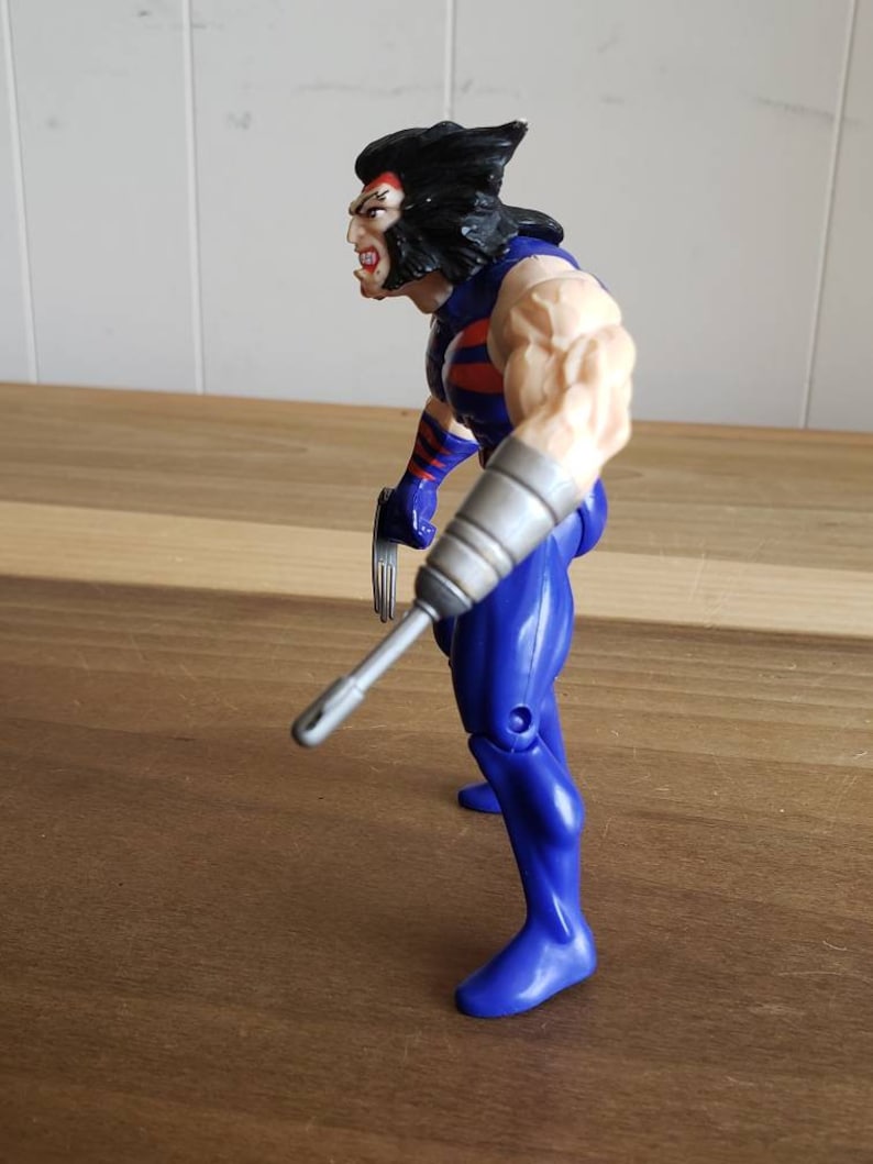 Vintage Toy Biz Weapon X Wolverine X Men Marvel Comics Toy Action Figure 1995 Accessories image 5