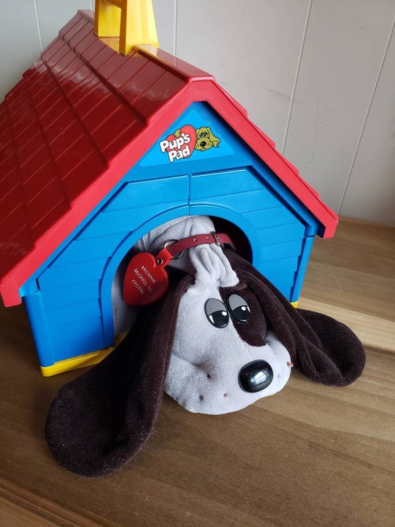 images Pound Puppies 1986 Toys vintage tonka pound puppy and pup s pad doghouse 1980s etsy