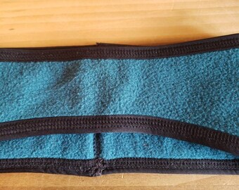 Vintage L.L. Bean Fleece Headband: Blue Green Ear Warmer 