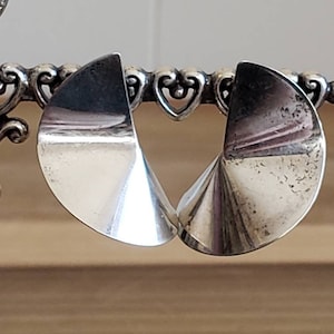 Vintage Sterling Silver Twist Earrings Pierced Ears Posts 925
