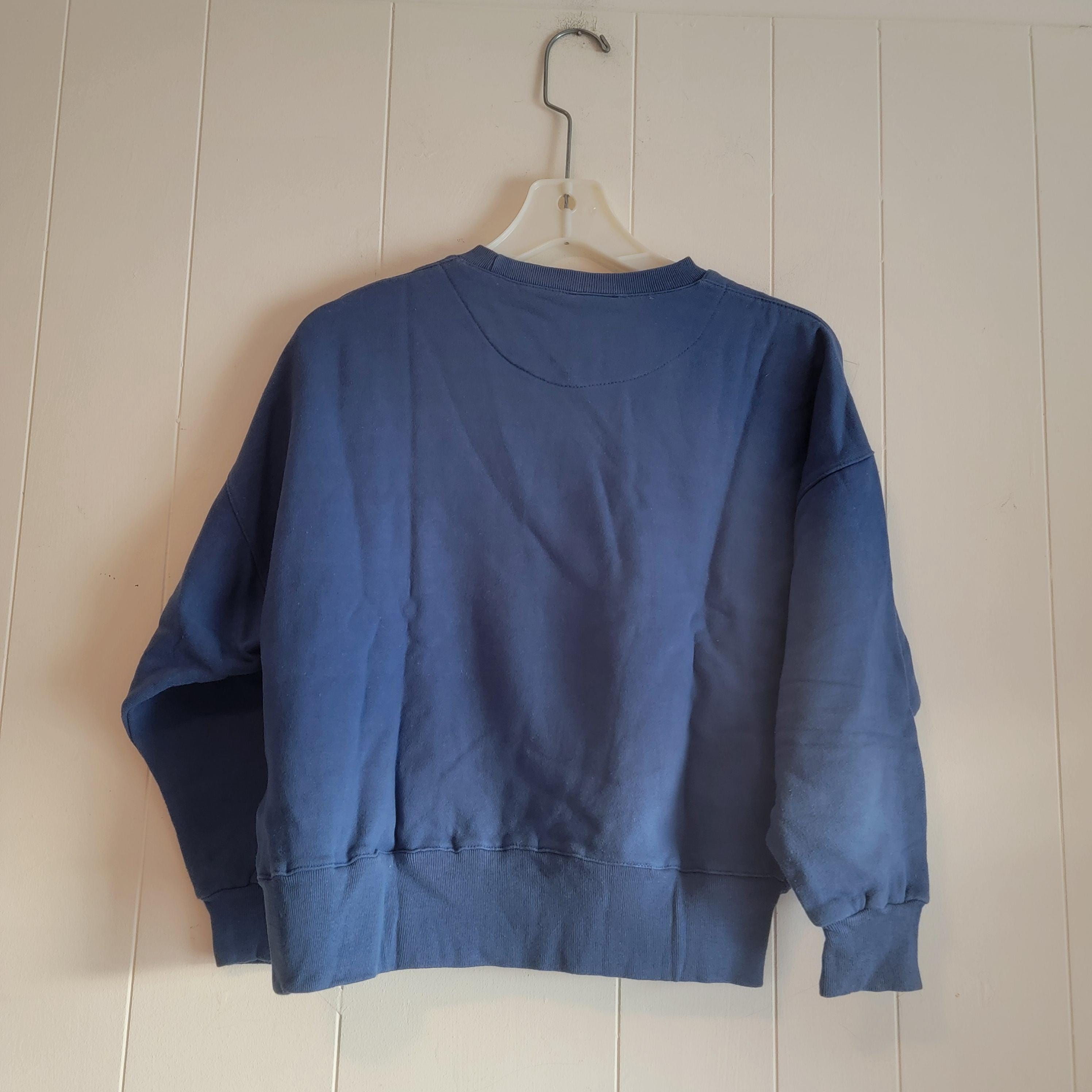 人気ブランドバ40代 Generra Vintage Giovinezza 1980s Medium Size Sweatshirt Blue カットソー(長袖/七分)