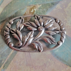 Vintage Sterling Silver Flower Pin or Brooch Jewelry Mother&#39;s Day